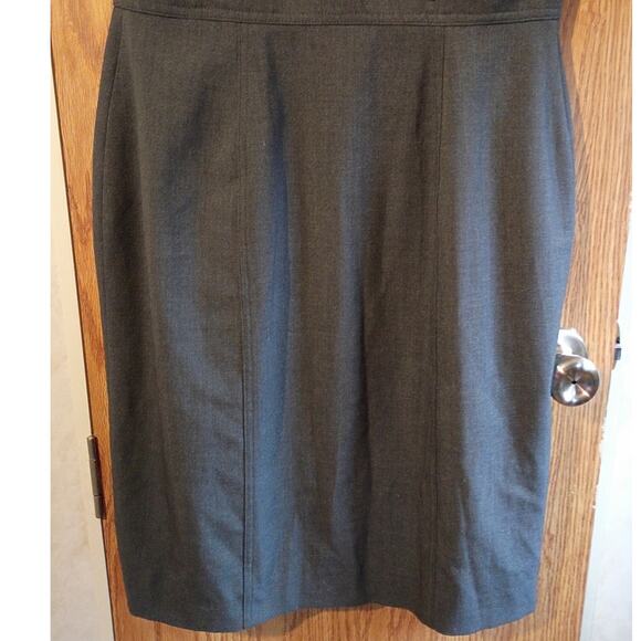 Calvin Klein Gray Cap Sleeve Sheath Dress 6 Tailored Work Office Chic Executive - Picture 11 of 12